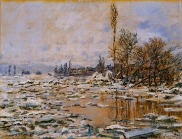  Ice Tableaux - Séparation de glace gris Météo Claude Monet